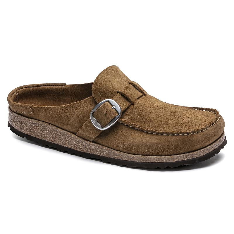 Clogsy Birkenstock Buckley Semisove Kozene Damske Hnede | SK 265ILH